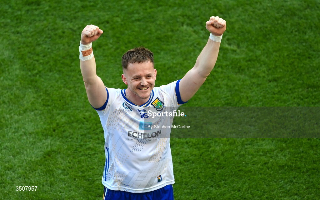 11 July 2026; Cathal Fitzgerald of Wicklow after the Tailteann Cup final match between Down and Wicklow at Croke Park in Dublin. Photo by Stephen McCarthy/Sportsfile