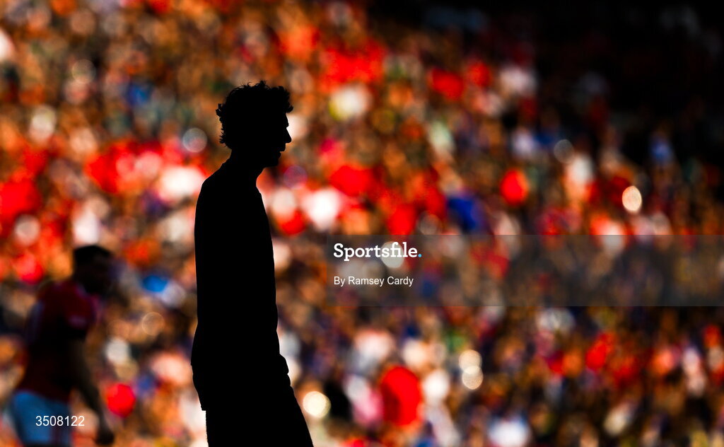 11 July 2026; Kobe McDonald of Mayo during the GAA Football All-Ireland Senior Championship semi-final match between Mayo and Louth at Croke Park in Dublin. Photo by Ramsey Cardy/Sportsfile
