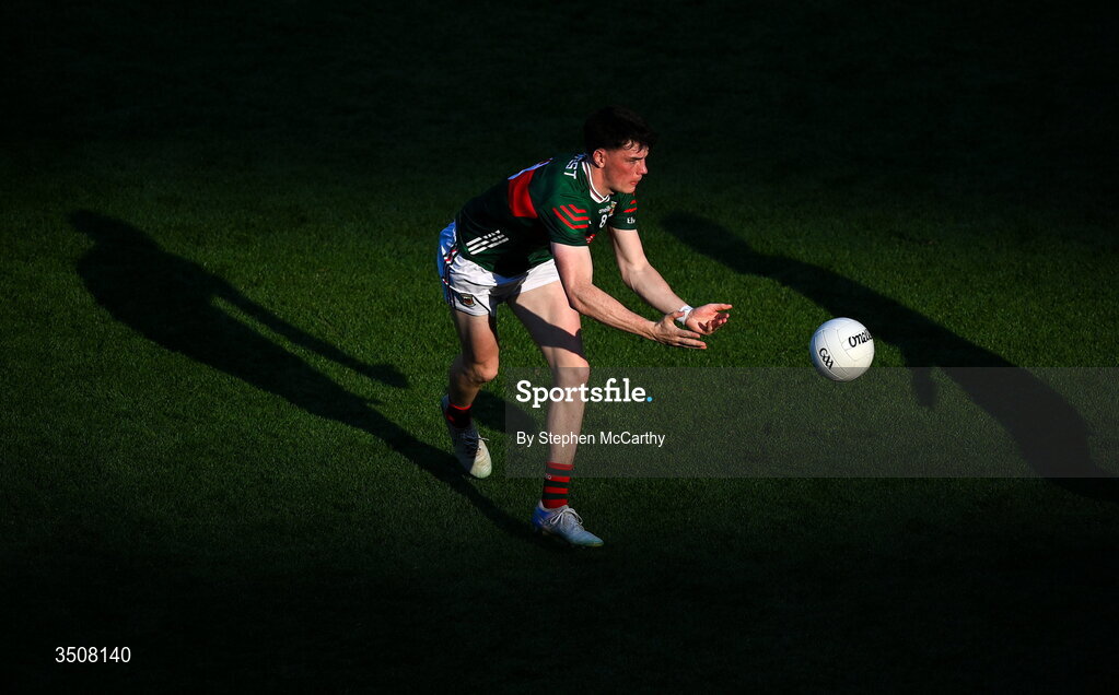 11 July 2026; Bob Tuohy of Mayo during the GAA Football All-Ireland Senior Championship semi-final match between Mayo and Louth at Croke Park in Dublin. Photo by Stephen McCarthy/Sportsfile