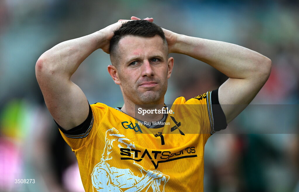 11 July 2026; Louth goalkeeper Niall McDonnell after the GAA Football All-Ireland Senior Championship semi-final match between Mayo and Louth at Croke Park in Dublin. Photo by Ray McManus/Sportsfile