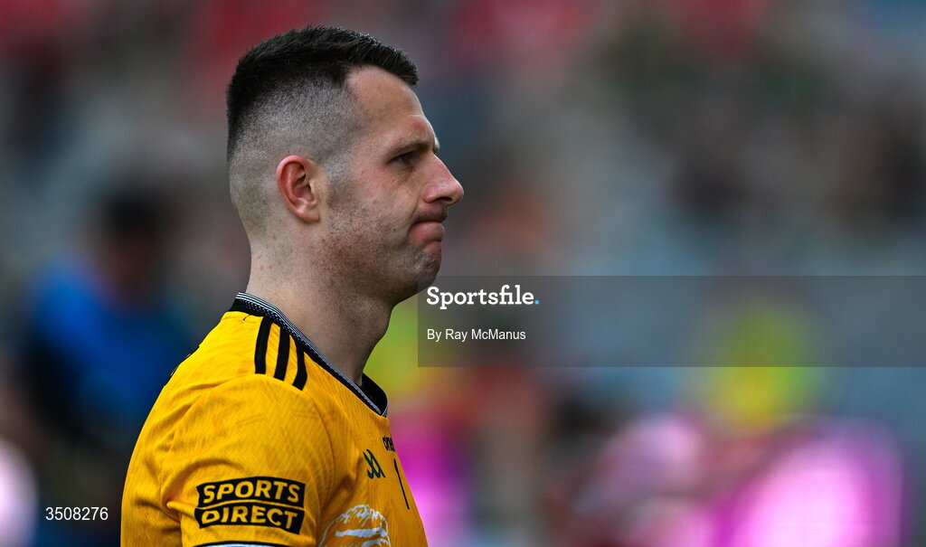 11 July 2026; Louth goalkeeper Niall McDonnell after the GAA Football All-Ireland Senior Championship semi-final match between Mayo and Louth at Croke Park in Dublin. Photo by Ray McManus/Sportsfile