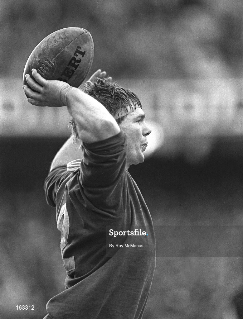 5 March 1983; Ciaran Fitzgerlad, Ireland. Five Nations Rugby Championship, Wales v Ireland, Cardiff Arms Park, Cardiff, Wales. Picture credit; Ray McManus / SPORTSFILE