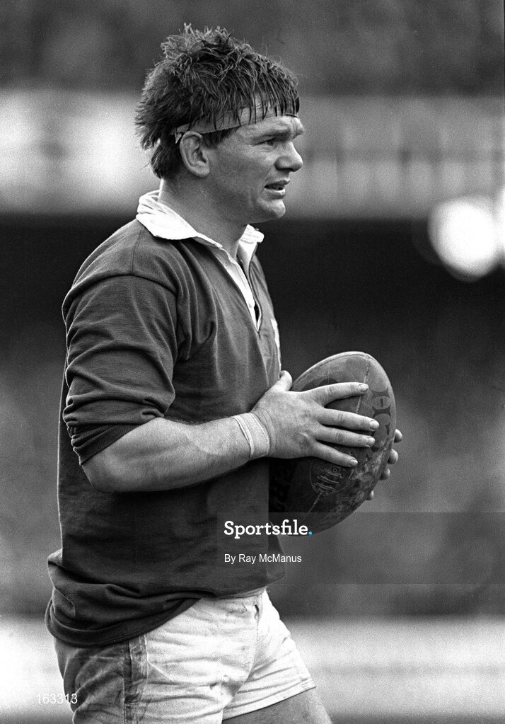 5 March 1983; Ciaran Fitzgerald, Ireland. Five Nations Rugby Championship, Wales v Ireland, Cardiff Arms Park, Cardiff, Wales. Picture credit; Ray McManus / SPORTSFILE