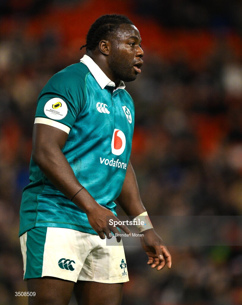 11 July 2026; Sam Illo of Ireland during the 2026 Nations Championship Round Two match between Japan and Ireland at McDonald Jones Stadium in Newcastle, Australia. Photo by Brendan Moran/Sportsfile