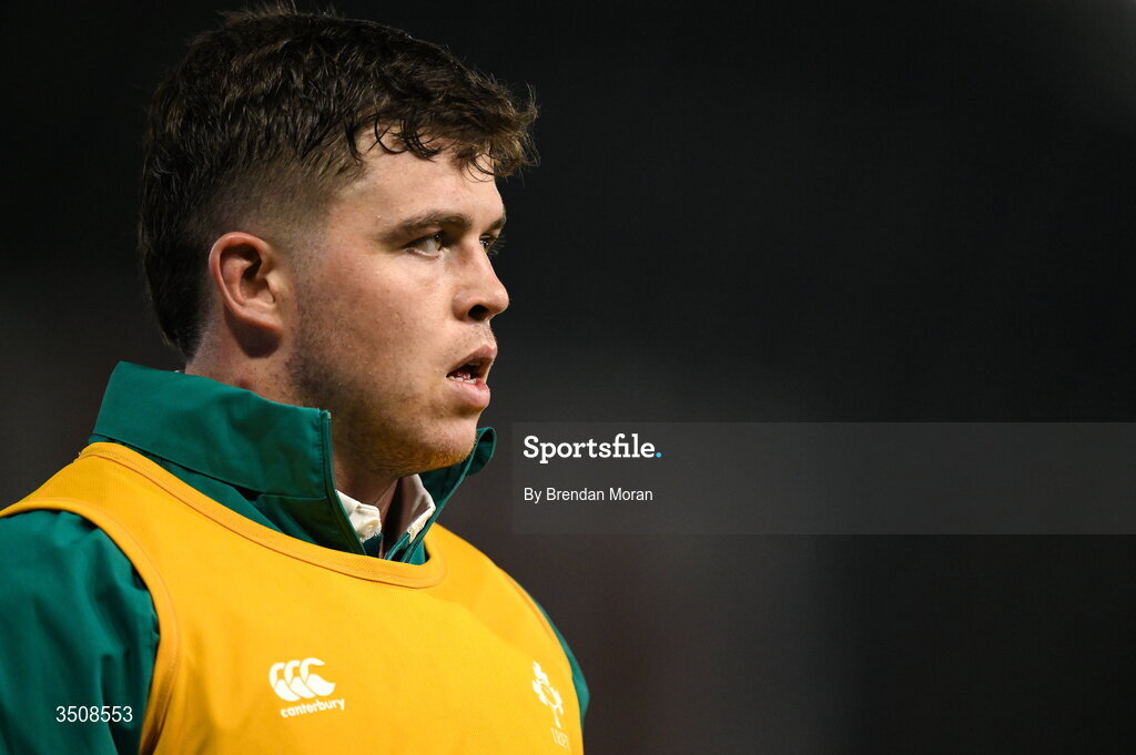 11 July 2026; Billy Bohan of Ireland during the 2026 Nations Championship Round Two match between Japan and Ireland at McDonald Jones Stadium in Newcastle, Australia. Photo by Brendan Moran/Sportsfile