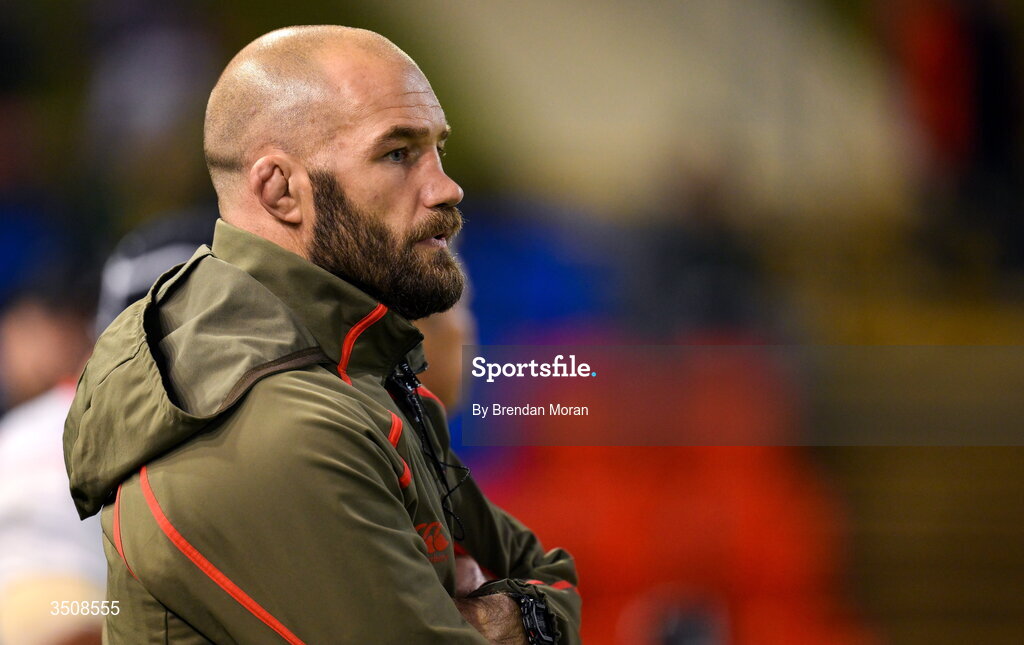 11 July 2026; Japan assistant forwards coach Owen Franks before the 2026 Nations Championship Round Two match between Japan and Ireland at McDonald Jones Stadium in Newcastle, Australia. Photo by Brendan Moran/Sportsfile