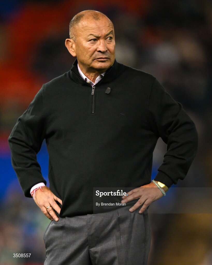11 July 2026; Japan head coach Eddie Jones the 2026 Nations Championship Round Two match between Japan and Ireland at McDonald Jones Stadium in Newcastle, Australia. Photo by Brendan Moran/Sportsfile