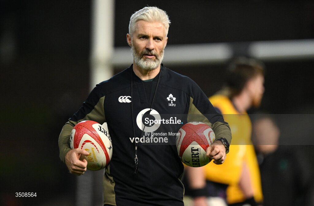 11 July 2026; Ireland head of athletic performance Aled Walters before the 2026 Nations Championship Round Two match between Japan and Ireland at McDonald Jones Stadium in Newcastle, Australia. Photo by Brendan Moran/Sportsfile