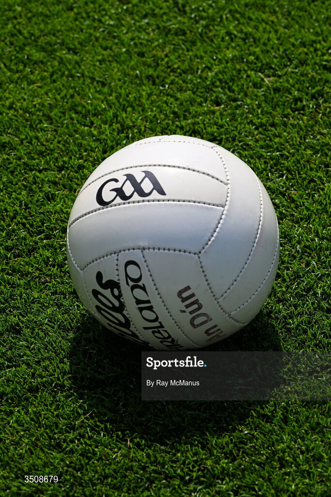 11 July 2026; Àn 'O'Neills football', the property of the the Down County Board, on the pitch before the Tailteann Cup final match between Down and Wicklow at Croke Park in Dublin. Photo by Ray McManus/Sportsfile