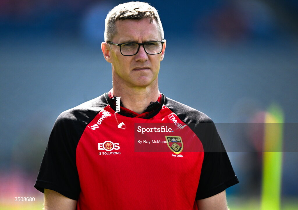 11 July 2026; Tony McEntee of Down before the Tailteann Cup final match between Down and Wicklow at Croke Park in Dublin. Photo by Ray McManus/Sportsfile