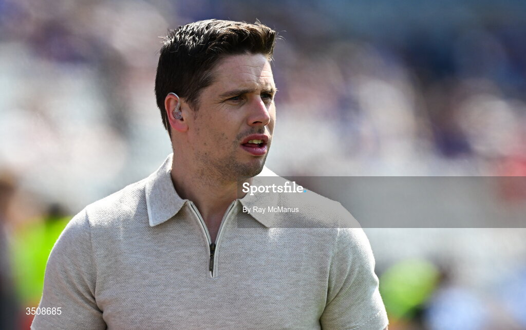 11 July 2026; Lee Keegan of RTÉ before the Tailteann Cup final match between Down and Wicklow at Croke Park in Dublin. Photo by Ray McManus/Sportsfile