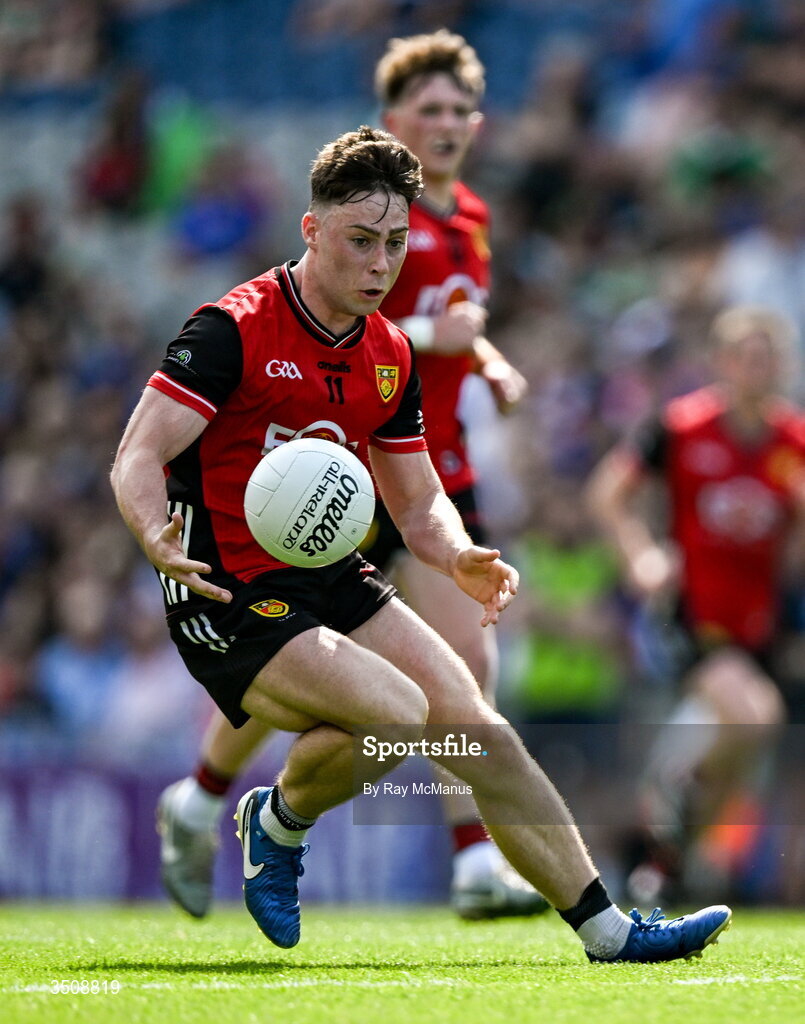 11 July 2026; Ceilum Doherty of Down during the Tailteann Cup final match between Down and Wicklow at Croke Park in Dublin. Photo by Ray McManus/Sportsfile