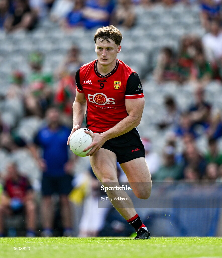 11 July 2026; Odhran Murdock of Down during the Tailteann Cup final match between Down and Wicklow at Croke Park in Dublin. Photo by Ray McManus/Sportsfile