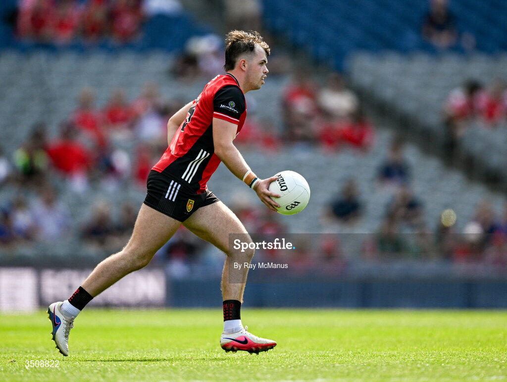 11 July 2026; Callum Rogers of Down during the Tailteann Cup final match between Down and Wicklow at Croke Park in Dublin. Photo by Ray McManus/Sportsfile