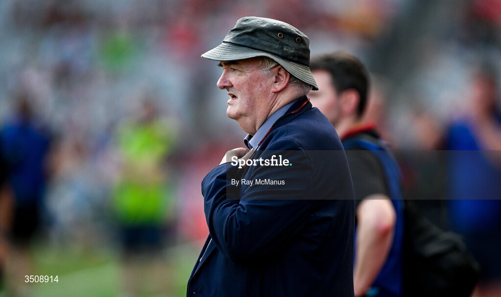 11 July 2026; Down GAA County Board Secretary Sean Og McAteer during the Tailteann Cup final match between Down and Wicklow at Croke Park in Dublin. Photo by Ray McManus/Sportsfile