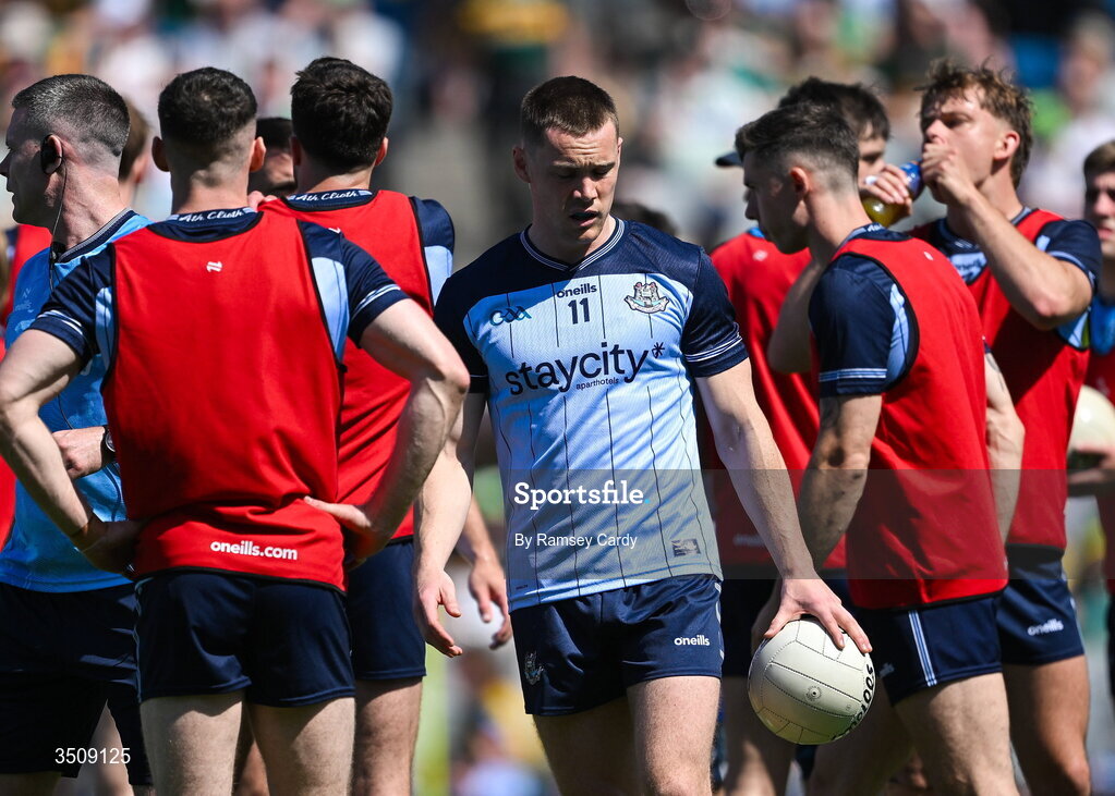 12 July 2026; Con O'Callaghan of Dublin before the GAA Football All-Ireland Senior Championship semi-final match between Dublin and Kerry at Croke Park in Dublin. Photo by Ramsey Cardy/Sportsfile
