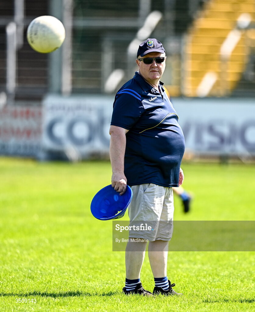 12 July 2026; Roscommon manager Finbar Egan before the LGFA TG4 All-Ireland Intermediate Championship semi-final match between Roscommon and Westmeath at Kingspan Breffni in Cavan. Photo by Ben McShane/Sportsfile