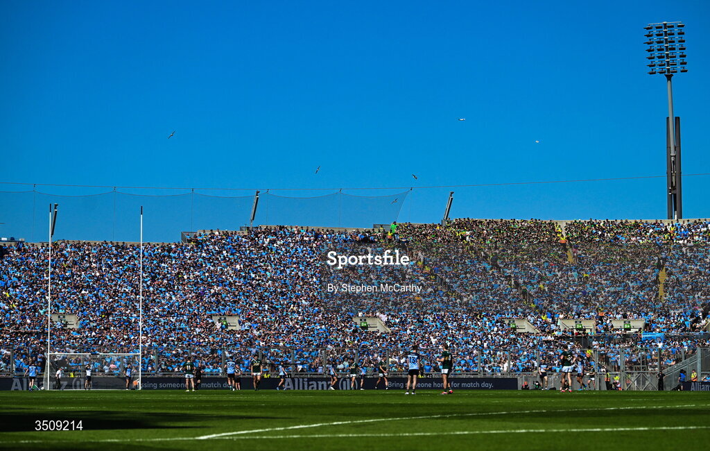 12 July 2026; A general view of Hill 16 during the GAA Football All-Ireland Senior Championship semi-final match between Dublin and Kerry at Croke Park in Dublin. Photo by Stephen McCarthy/Sportsfile
