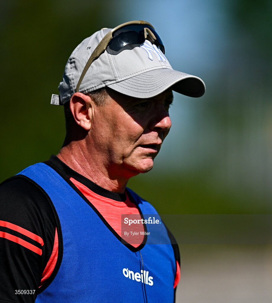 12 July 2026; Down manager Colm Donnelly during the LGFA TG4 All-Ireland Intermediate Championship semi-final match between Down and Fermanagh at St Tiernach’s Park in Clones, Monaghan. Photo by Tyler Miller/Sportsfile
