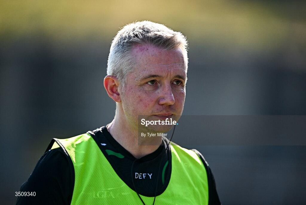 12 July 2026; Fermanagh manager Barry McKenna during the LGFA TG4 All-Ireland Intermediate Championship semi-final match between Down and Fermanagh at St Tiernach’s Park in Clones, Monaghan. Photo by Tyler Miller/Sportsfile