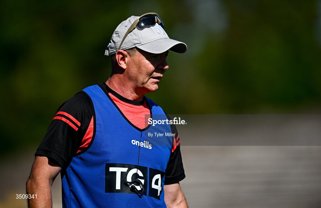 12 July 2026; Down manager Colm Donnelly during the LGFA TG4 All-Ireland Intermediate Championship semi-final match between Down and Fermanagh at St Tiernach’s Park in Clones, Monaghan. Photo by Tyler Miller/Sportsfile