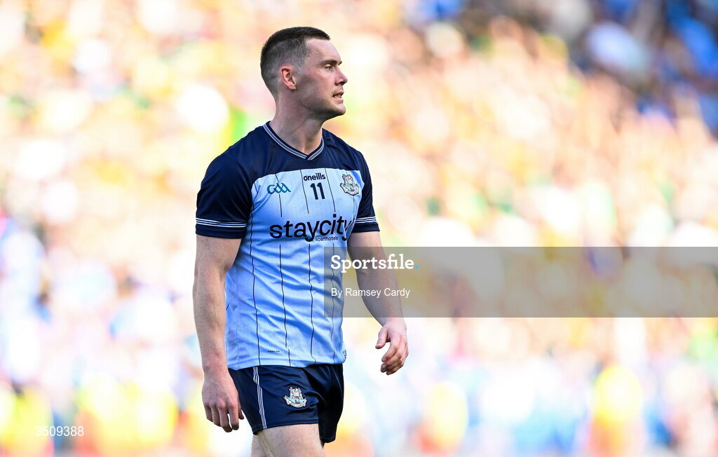 12 July 2026; Con O'Callaghan of Dublin after the GAA Football All-Ireland Senior Championship semi-final match between Dublin and Kerry at Croke Park in Dublin. Photo by Ramsey Cardy/Sportsfile