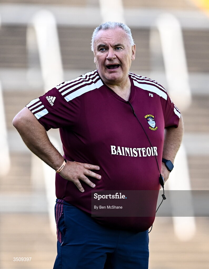 12 July 2026; Westmeath manager Frank Browne during the LGFA TG4 All-Ireland Intermediate Championship semi-final match between Roscommon and Westmeath at Kingspan Breffni in Cavan. Photo by Ben McShane/Sportsfile