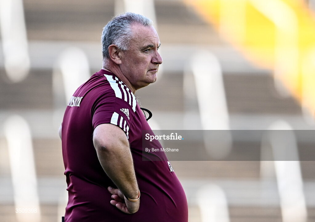 12 July 2026; Westmeath manager Frank Browne during the LGFA TG4 All-Ireland Intermediate Championship semi-final match between Roscommon and Westmeath at Kingspan Breffni in Cavan. Photo by Ben McShane/Sportsfile
