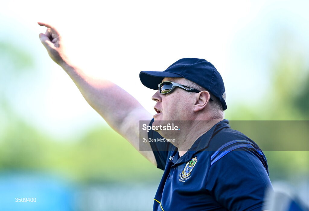 12 July 2026; Roscommon manager Finbar Egan during the LGFA TG4 All-Ireland Intermediate Championship semi-final match between Roscommon and Westmeath at Kingspan Breffni in Cavan. Photo by Ben McShane/Sportsfile