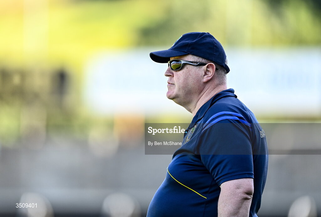 12 July 2026; Roscommon manager Finbar Egan during the LGFA TG4 All-Ireland Intermediate Championship semi-final match between Roscommon and Westmeath at Kingspan Breffni in Cavan. Photo by Ben McShane/Sportsfile