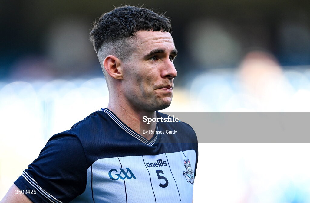 12 July 2026; Lee Gannon of Dublin after the GAA Football All-Ireland Senior Championship semi-final match between Dublin and Kerry at Croke Park in Dublin. Photo by Ramsey Cardy/Sportsfile