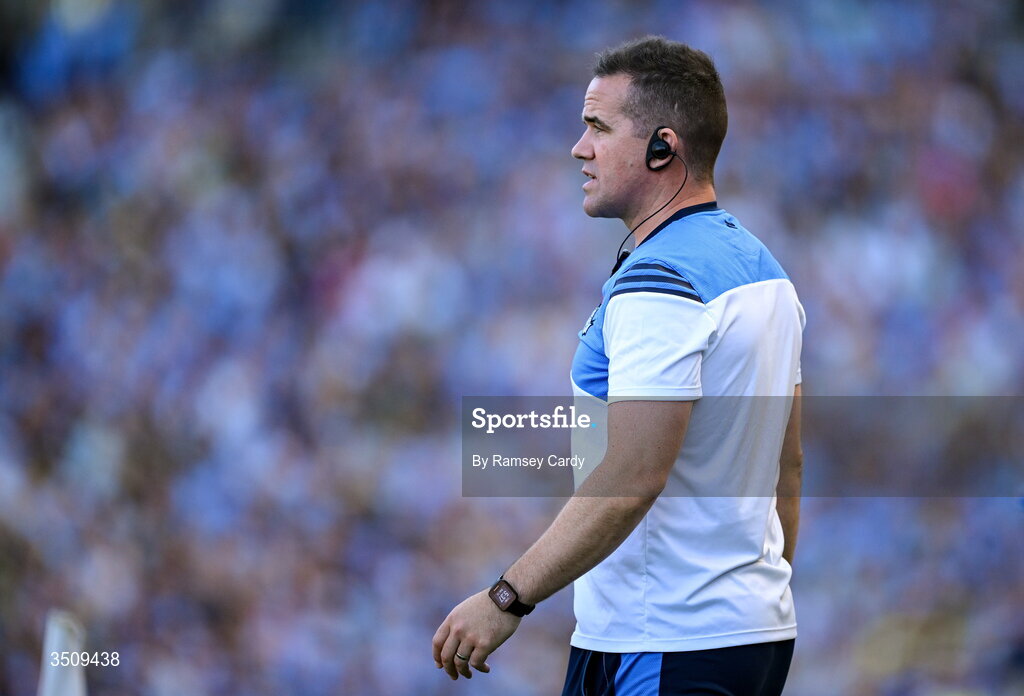 12 July 2026; Dublin manager Ger Brennan during the GAA Football All-Ireland Senior Championship semi-final match between Dublin and Kerry at Croke Park in Dublin. Photo by Ramsey Cardy/Sportsfile