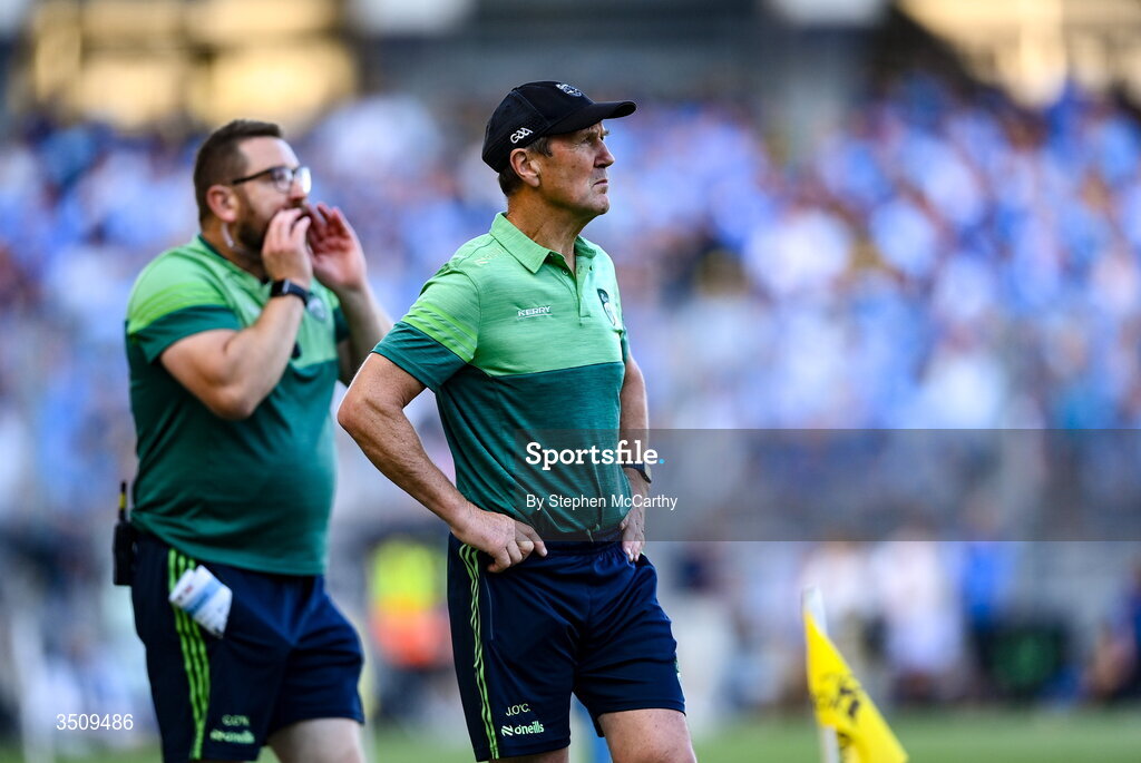 12 July 2026; Kerry manager Jack O'Connor during the GAA Football All-Ireland Senior Championship semi-final match between Dublin and Kerry at Croke Park in Dublin. Photo by Stephen McCarthy/Sportsfile