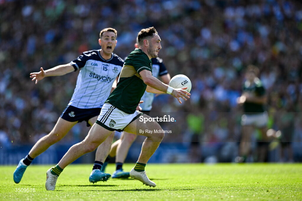 12 July 2026; Paudie Clifford of Kerry during the GAA Football All-Ireland Senior Championship semi-final match between Dublin and Kerry at Croke Park in Dublin. Photo by Ray McManus/Sportsfile