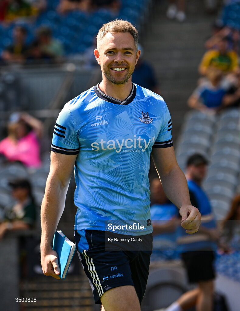 12 July 2026; Dublin selector Dean Rock before the GAA Football All-Ireland Senior Championship semi-final match between Dublin and Kerry at Croke Park in Dublin. Photo by Ramsey Cardy/Sportsfile