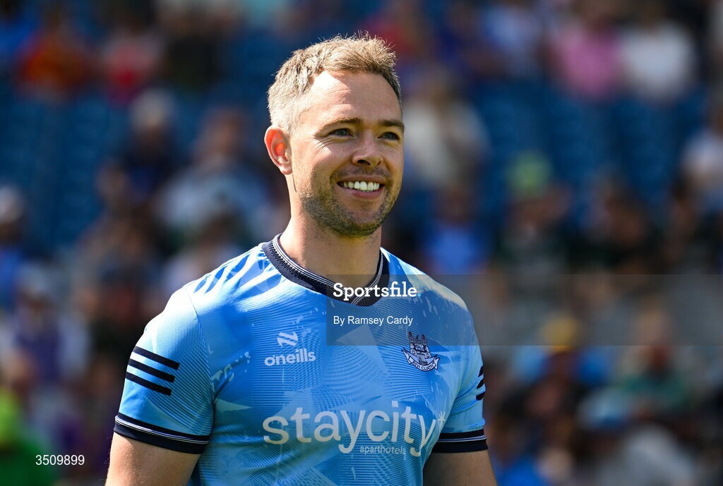 12 July 2026; Dublin selector Dean Rock before the GAA Football All-Ireland Senior Championship semi-final match between Dublin and Kerry at Croke Park in Dublin. Photo by Ramsey Cardy/Sportsfile