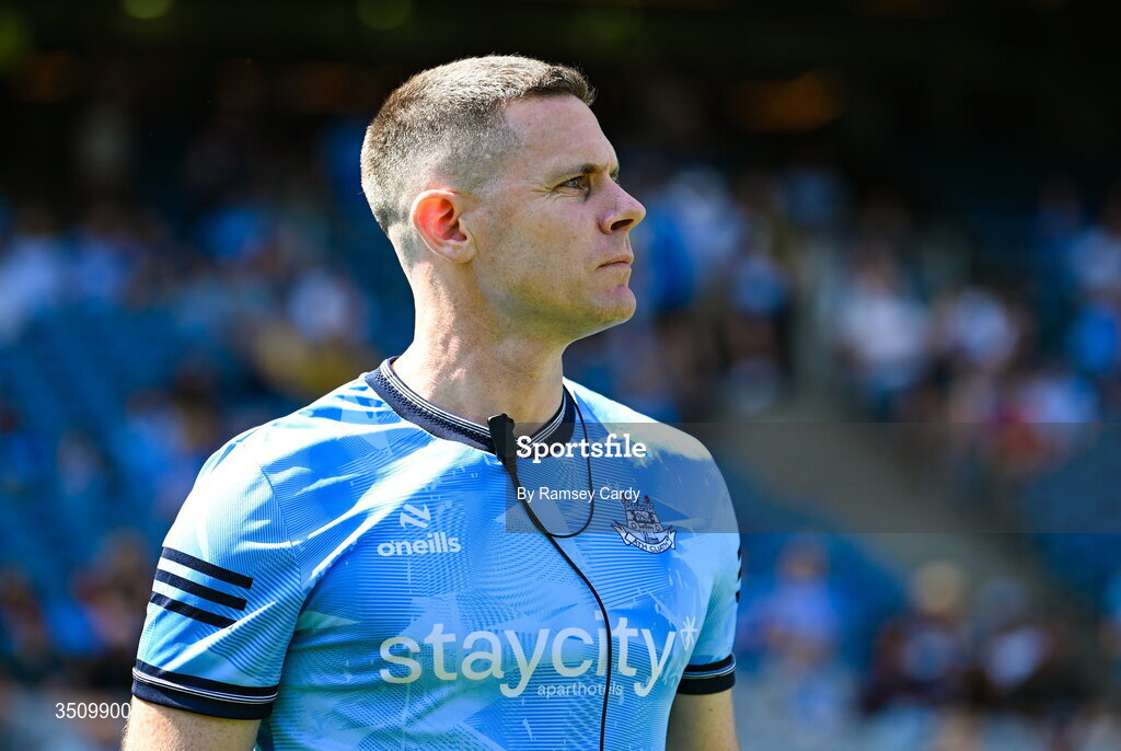 12 July 2026; Dublin selector Stephen Cluxton before the GAA Football All-Ireland Senior Championship semi-final match between Dublin and Kerry at Croke Park in Dublin. Photo by Ramsey Cardy/Sportsfile