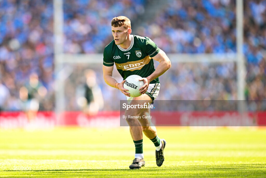 12 July 2026; Gavin White of Kerry during the GAA Football All-Ireland Senior Championship semi-final match between Dublin and Kerry at Croke Park in Dublin. Photo by Ramsey Cardy/Sportsfile