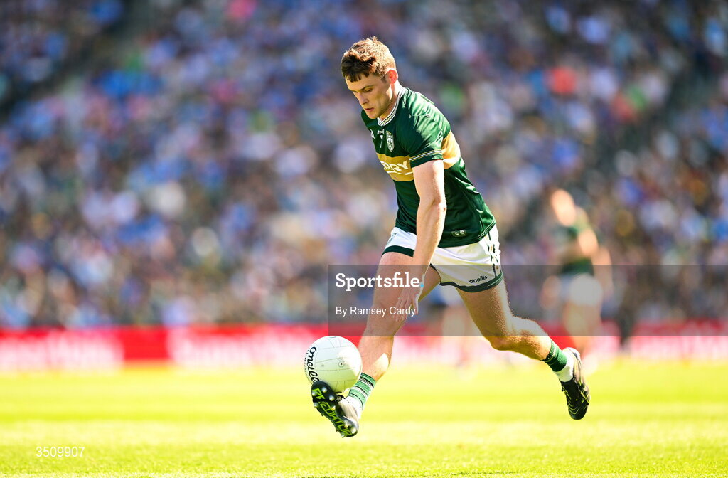 12 July 2026; Gavin White of Kerry during the GAA Football All-Ireland Senior Championship semi-final match between Dublin and Kerry at Croke Park in Dublin. Photo by Ramsey Cardy/Sportsfile