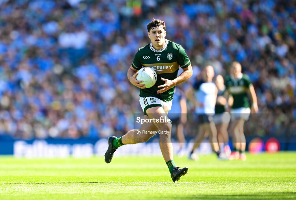 12 July 2026; Mike Breen of Kerry during the GAA Football All-Ireland Senior Championship semi-final match between Dublin and Kerry at Croke Park in Dublin. Photo by Ramsey Cardy/Sportsfile