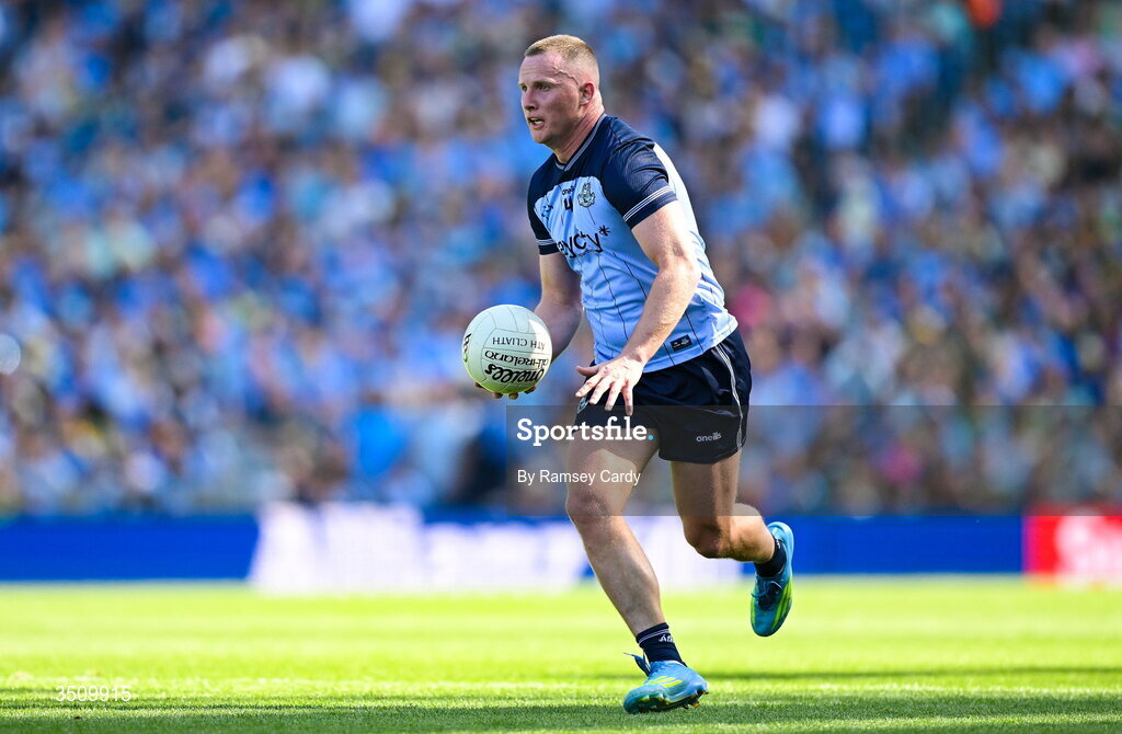 12 July 2026; Ciaran Kilkenny of Dublin during the GAA Football All-Ireland Senior Championship semi-final match between Dublin and Kerry at Croke Park in Dublin. Photo by Ramsey Cardy/Sportsfile