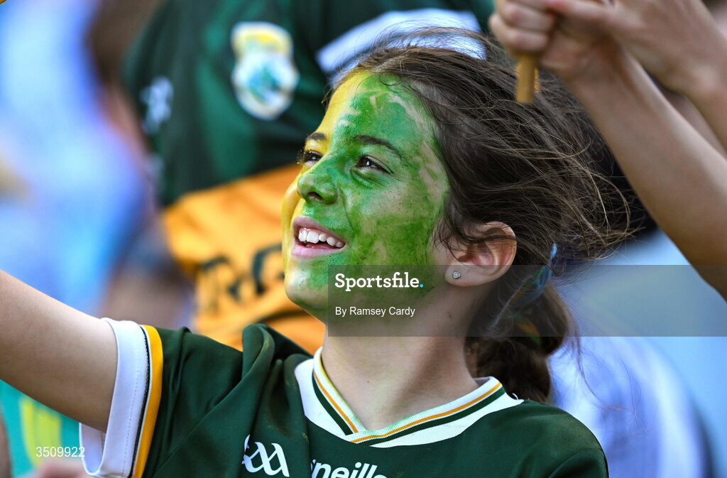 12 July 2026; A Kerry supporter during the GAA Football All-Ireland Senior Championship semi-final match between Dublin and Kerry at Croke Park in Dublin. Photo by Ramsey Cardy/Sportsfile