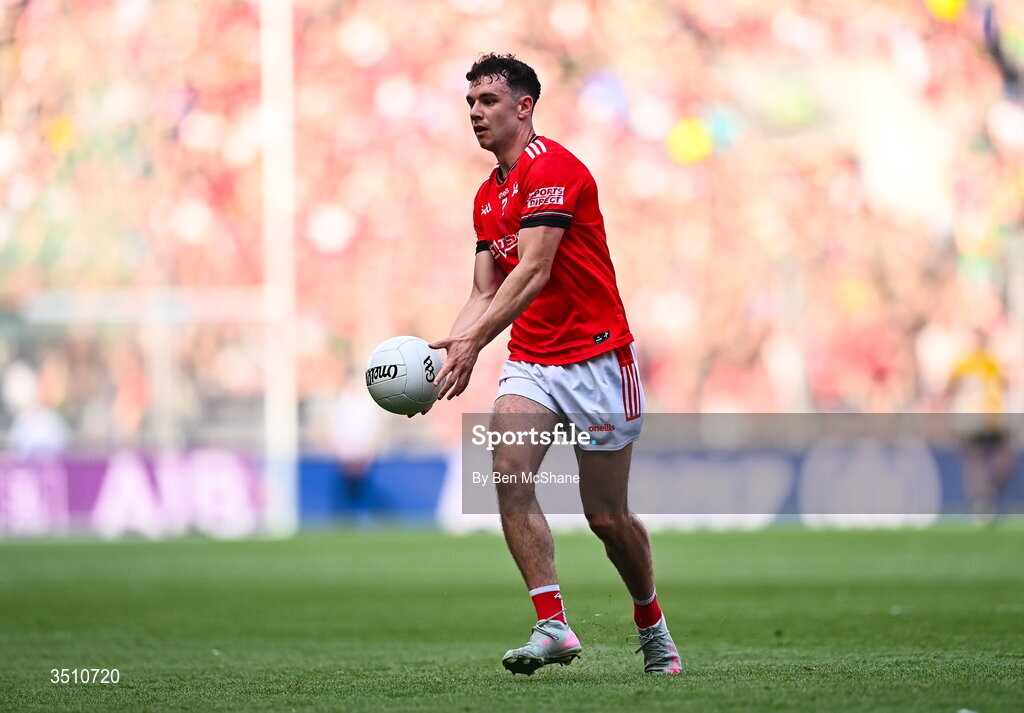 11 July 2026; Craig Lennon of Louth during the GAA Football All-Ireland Senior Championship semi-final match between Mayo and Louth at Croke Park in Dublin. Photo by Ben McShane/Sportsfile