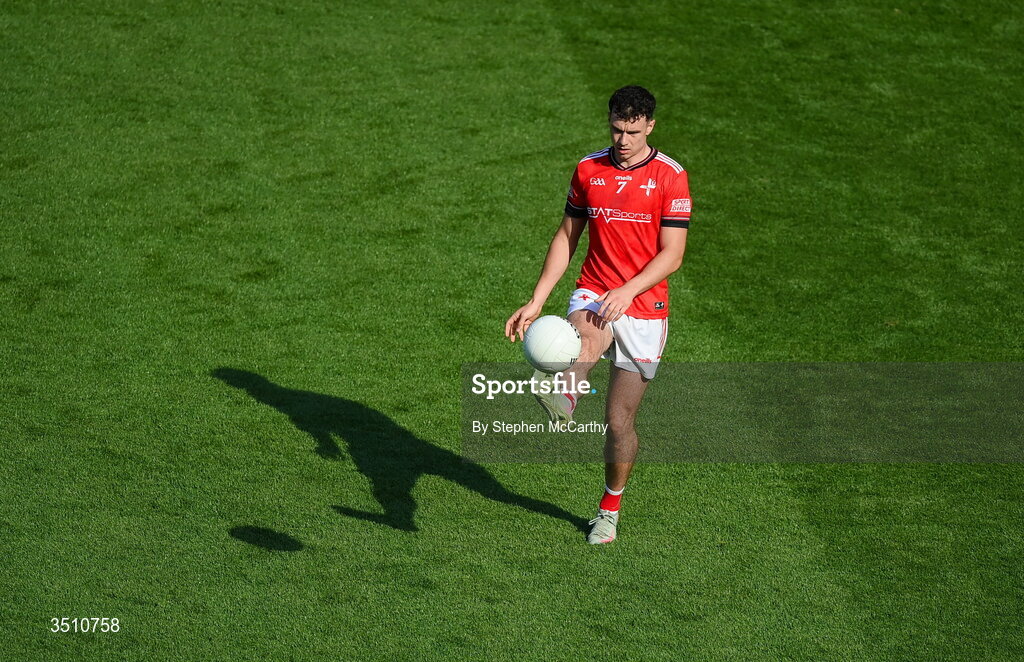 11 July 2026; Craig Lennon of Louth during the GAA Football All-Ireland Senior Championship semi-final match between Mayo and Louth at Croke Park in Dublin. Photo by Stephen McCarthy/Sportsfile