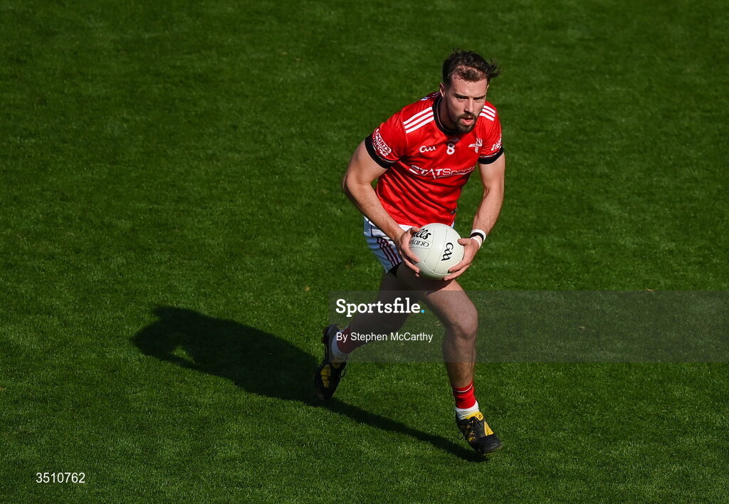 11 July 2026; Conor Early of Louth during the GAA Football All-Ireland Senior Championship semi-final match between Mayo and Louth at Croke Park in Dublin. Photo by Stephen McCarthy/Sportsfile