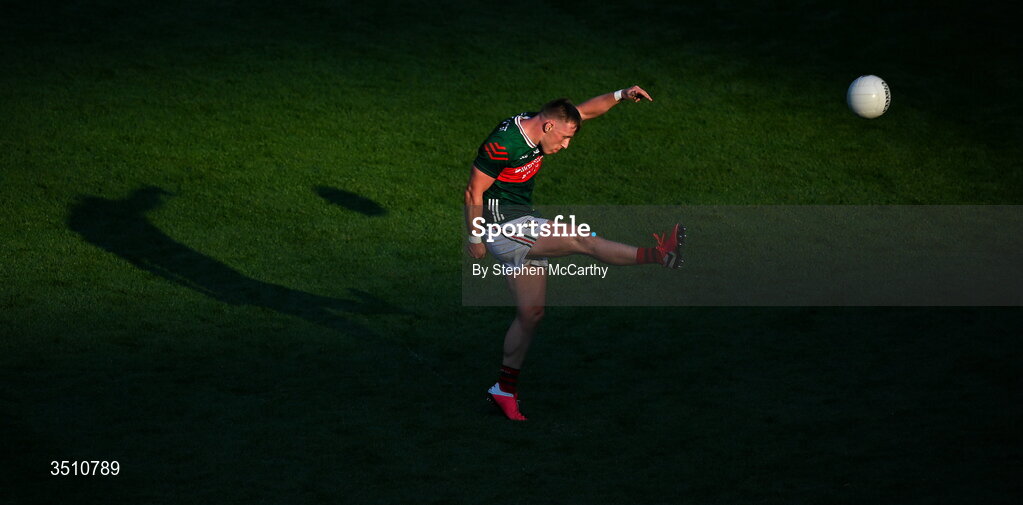 11 July 2026; Ryan O'Donoghue of Mayo during the GAA Football All-Ireland Senior Championship semi-final match between Mayo and Louth at Croke Park in Dublin. Photo by Stephen McCarthy/Sportsfile