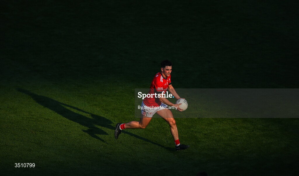 11 July 2026; Emmet Carolan of Louth during the GAA Football All-Ireland Senior Championship semi-final match between Mayo and Louth at Croke Park in Dublin. Photo by Stephen McCarthy/Sportsfile