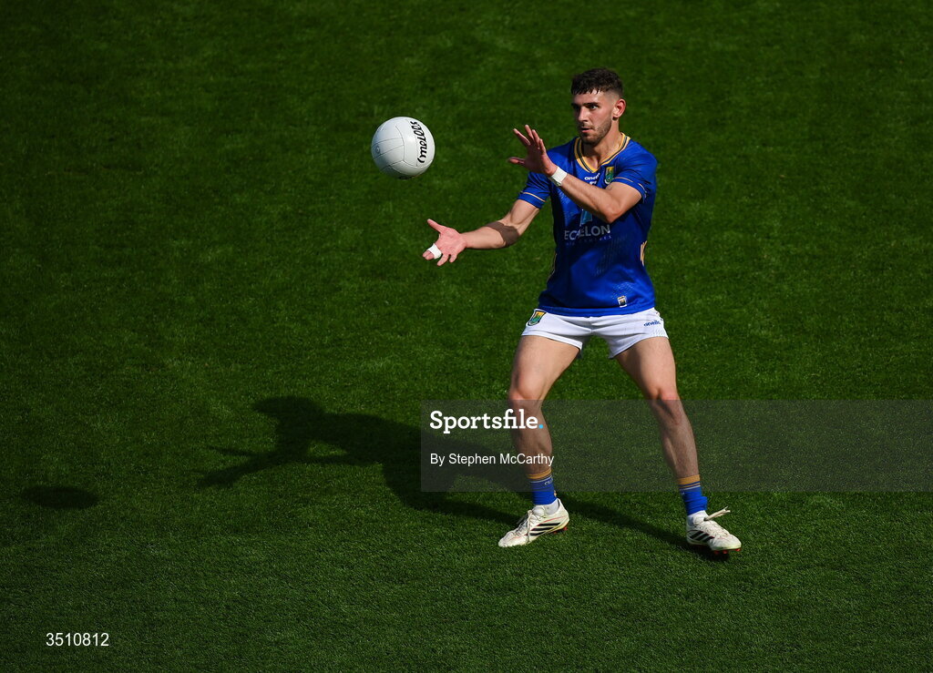 11 July 2026; Darragh Fee of Wicklow during the Tailteann Cup final match between Down and Wicklow at Croke Park in Dublin. Photo by Stephen McCarthy/Sportsfile