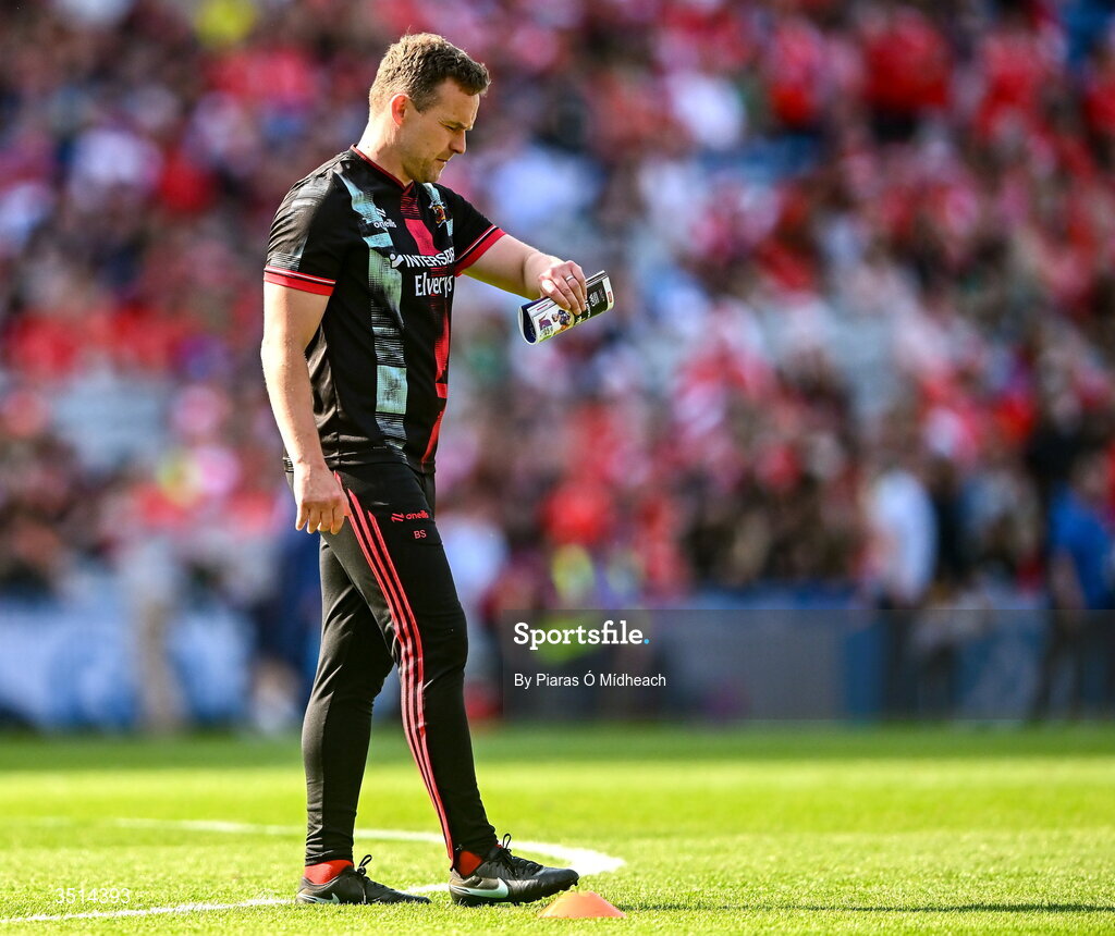 11 July 2026; Mayo manager Andy Moran before the GAA Football All-Ireland Senior Championship semi-final match between Mayo and Louth at Croke Park in Dublin. Photo by Piaras Ó Mídheach/Sportsfile