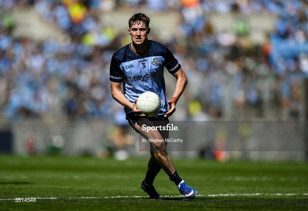 12 July 2026; Eoin Kennedy of Dublin during the GAA Football All-Ireland Senior Championship semi-final match between Dublin and Kerry at Croke Park in Dublin. Photo by Stephen McCarthy/Sportsfile